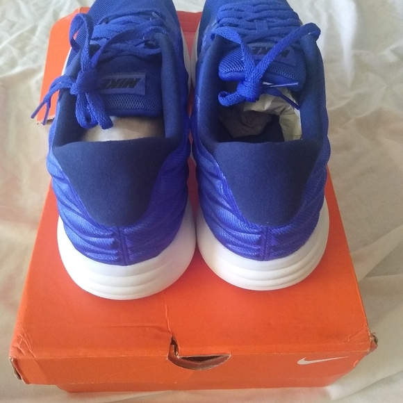 nike lunarstelos blue running shoes